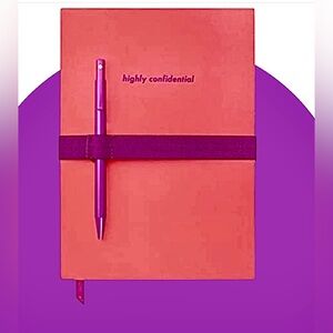 Kate Spade Notebook/pen Highly Confidential New w/tags